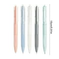 thumbnail image 3 of 5 Piece Push Button Ballpoint Pen Set, Retractable Ink Pen, Quick-drying Ink, 0.5mm Tip + Large Capacity, Ergonomic Design, for College & Office Use, Smooth Writing, Ink, Lightweight, 3 of 9