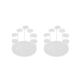 thumbnail image 2 of 2X Support à Cupcakes en Acrylique, Tour de Présentation Ronde, Support à Desserts Premium, pour Fêtes, 2 of 5
