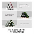 thumbnail image 3 of The Fridge Monkey® Cooks Innovations Wine & Soda Can Organizer for Refrigerator - Drink Organizer Holder Makes Cans & Bottles Stackable for Easy Storage, 3 of 5
