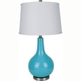 thumbnail image 1 of ORE International 6202BL Lampe de Table en Céramique, 16.0 Pouces x 16.0 Pouces x 28.0 Pouces, Bleu, 1 of 2