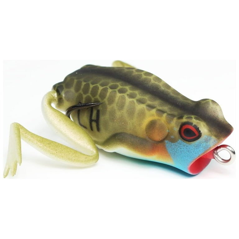 Lunkerhunt Popping Frog - Topwater Lure - Bluegill,1.75in,1/4oz,Soft  Baits,Fishing Lures 