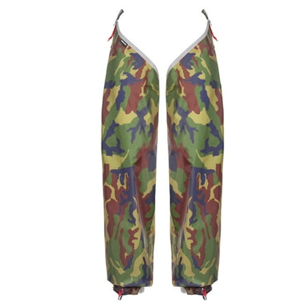 Halloween Men Women Climbing Rain Pants Waterproof Fishing Split Rain Pants Outdoor Activities Essentials (Camouflage)