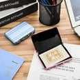thumbnail image 4 of Mini Aluminum Business Card Holder Suitcase Aluminum Business Card Case Briefcase Card Holder Waterproof Pocket Credit Holder Box, 4 of 5