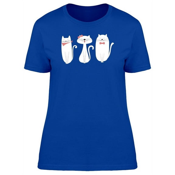 Lovely Kittens Doodles T-Shirt Women -Image by Shutterstock, Female XX-Large
