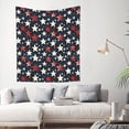 thumbnail image 3 of Decorative Tapestries 60x51in Wall Wall Hanging Unmarked Peg Hook For Picnic Cloth Porch Hanging Tablecloth Bedspread Independence Day Theme Star (10), 3 of 8