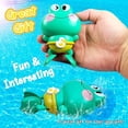 thumbnail image 4 of Baby bath water toy - Frog Wind Up Bath Toys for Toddlers 1-3 3-5, Floating Pool Toys, Water Table Accessories, Baby Shower Games, 4 of 5