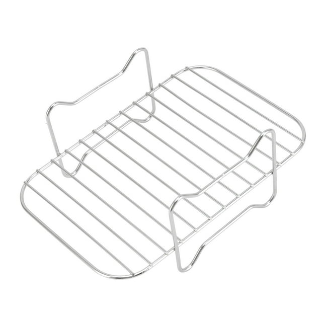 Grille de Cuisson pour Friteuse, Grille de Déshydratation en Acier Inoxydable pour Friteuse, Grille en Acier Inoxydable, Grille de Cuisson, Grille de Rôtissage, Panier pour Friteuse à Air Chaud, Accessoires pour Friteuse à Air