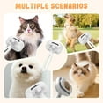 thumbnail image 2 of Rechargeable Pet Grooming Spray Comb with One-Button Fur Removal - HPTE Steel Teeth for Dogs & Cats, Soothing Steam Function, Transparent 28ml Water Tank, Ergonomic Design, Yellow - Ideal for Daily, 2 of 3