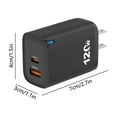 thumbnail image 3 of Birdeem USB C Fast Charger,5 Port USB Charging Station,PD Charger Block for Phone Tablet,Compact Travel Desktop Multi Device Power Adapter, 3 of 7