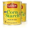 Gefen Corn Starch 100% Pure, 16oz, Resealable Lid, 2 Pack, Total 2 Lbs Gluten Free Thickener, Just One Ingredient, Cornstarch