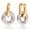 JDE0108012 PS1, variant on Two Tiers Round Earrings Stainless Steel Comfort Fit Fashion Jewelry Gift