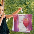 thumbnail image 2 of Coolnut Valentine Day Pink Heart Hand Towels 2 PCS, 28.3"x 14.4" Ultra Soft and Highly Absorbent Decorative Fingertip Towels for Home, Bathroom, Kitchen, 2 of 4