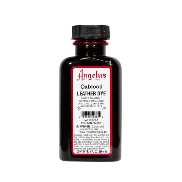 Tinte para Cuero Angelus Oxblood 90 ml a Base de Alcohol