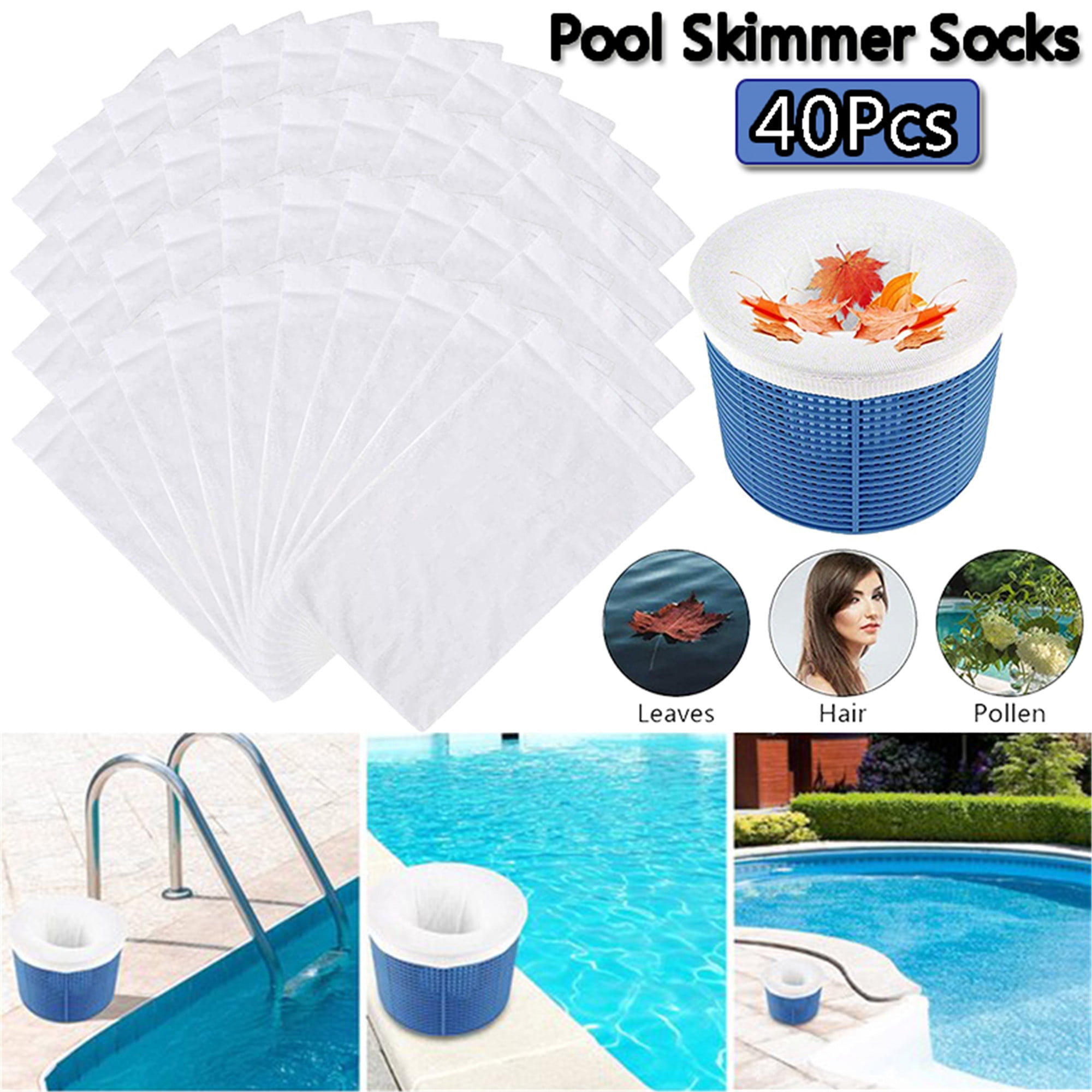 Elbourn 5 Pack Pool Skimmer Socks, Pool Filter Saver Socks Net