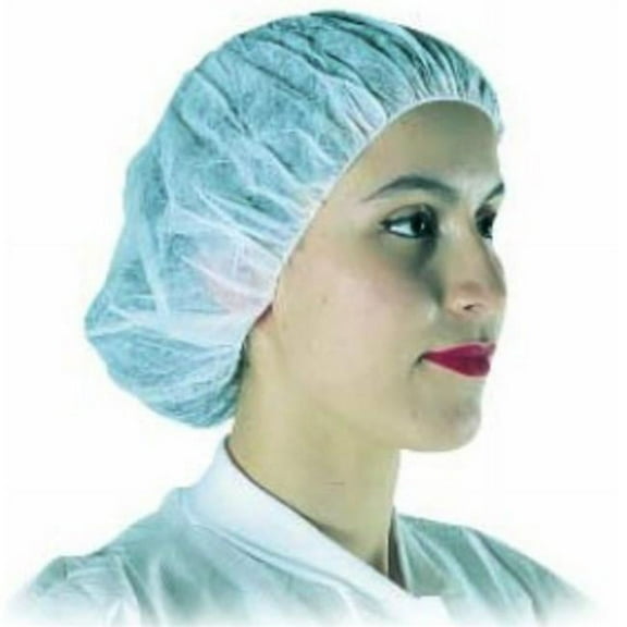 Liberty Gloves 394288427 21 in. White Polypro Bouffant Cap - 1000 Per Case