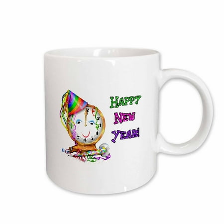 

3dRose Happy New Year Ceramic Mug 15-ounce