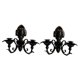 thumbnail image 2 of Candelabro, candelabro de pared, candelabro, candelabro de pared Negro, 2 of 9
