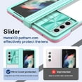 thumbnail image 4 of Compatible with Samsung Galaxy Z Fold 5 Case for Women Men Ultra Cute Slim Samsung Z Fold 5 Protective Case Clear Shockproof Silicone Transparent Phone Case Cover (Blue Pink), 4 of 12