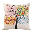 thumbnail image 1 of Almohada Almohada Productos de decoración para el hogar Almohada con diseño de árbol y flores Cojín para sofá Funda de cojín 45 x 45 cm, 1 of 2