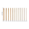 thumbnail image 2 of Uxcell Wooden Bamboo Crochet Hook Set 3mm-10mm Knitting Needles for DIY Craft Yarn, 2 of 5