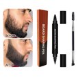 thumbnail image 4 of 2pcs Men Beard Filler Pencil Brush Moustache Coloring Shaping Tools, 4 of 7