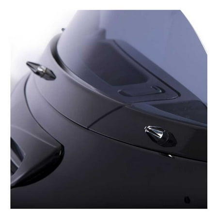 Ciro Windshield Screw Cap Kit Fits Electra & Street Glides - Black/Chrome