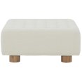 thumbnail image 4 of SAFAVIEH Couture Bradfield Modern Boucle Cocktail Ottoman, Ivory/Natural, 4 of 7