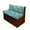 Blue Green, variant on XYZCANDO Bohemian Flowers RV Dinette Cushions Washable Furniture Covers Universal Camper Accessories Stretchable Couch Cover 2 Cushion Sofa for 2 Seat Cushion Couch