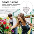 thumbnail image 5 of Flower Hanging Basket Heart Shape Ironed Wall Planter Pot Shelf Home Decoration, 5 of 5