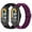 Black+Purple, variant on KBYKO Elastic Nylon Bands Compatible with Xiaomi Smart Band 8/9/10, Adjustable Soft Strap Replacement Wristband for Women Men