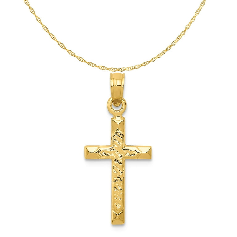 Walmart gold deals cross pendant