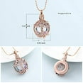 thumbnail image 4 of Crystal Cremation Urn Necklace for Ashes Tree of Life Locket Necklace Cremation Keepsake Memorial Ash Jewelry for Women Men, 4 of 7