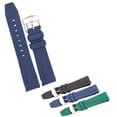 thumbnail image 5 of 20mm Curved End Watchband Sport Waterproof Soft Rubber Watch Strap Black Blue Green Men Women Diving Wrist Band, 5 of 6