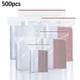 thumbnail image 2 of 100/300/500 piezas/paquete Bolsas de plástico con cierre hermético resellables Bolsas de polietileno transparente con cierre hermético Bolsas de organización al vacío para alimentos frescos que se pu, 2 of 5