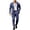 #01-Blue, variant on Men's 2 Piece Slim Fit Suit Set Blazer Jacket and Pants Formal Business Wedding Prom Party Outfit
