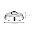thumbnail image 2 of unbranded  Outdoor Grill Cover Deep Frying Pan Cheese It Griddles Silver, 2 of 8