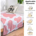 thumbnail image 6 of Cow Print Blanket Pink White Cow Pattern Throw Blanket Lightweight Flannel Cow Blanket for Kids Adults Couch Sofa Gifts 50"X 40", 6 of 6