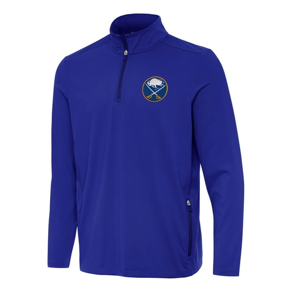 Men's Antigua  Royal Buffalo Sabres Perilous Quarter-Zip Sweatshirt