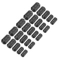 thumbnail image 1 of Uxcell 25Pcs 5 Tamaños Núcleo de Anillo de Ferrita de Clip, Perlas de Ferrita EMI RFI Ruido Clip para Cable de 3.5mm/5mm/7mm/9mm/13mm de Diámetro, Negro, 1 of 7