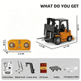 thumbnail image 7 of 1/64 Scale Mini RC Forklift Toy, Alloy App Controlled Remote Control Construction Truck Gift for Kids, Boys, Girls and Adults, 7 of 7