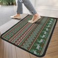 thumbnail image 4 of Red and Green Christmas Reindeer Pattern Door Rugs,Washable Non Slip Door Mats Indoor,Decorative Door Mats,Entry Mat Indoor for Entrance,Bedroom,Kitchen,Bathroom,30"x17", 4 of 6