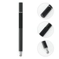thumbnail image 4 of Multifunctional 2 in 1 Capacitive Stylus Touch Pen Universal Accurate Touch Screen Sensitive Stylus Pens With Fine Fiber Tips for Touch Screen Smartphones and Tablets (Black), 4 of 7