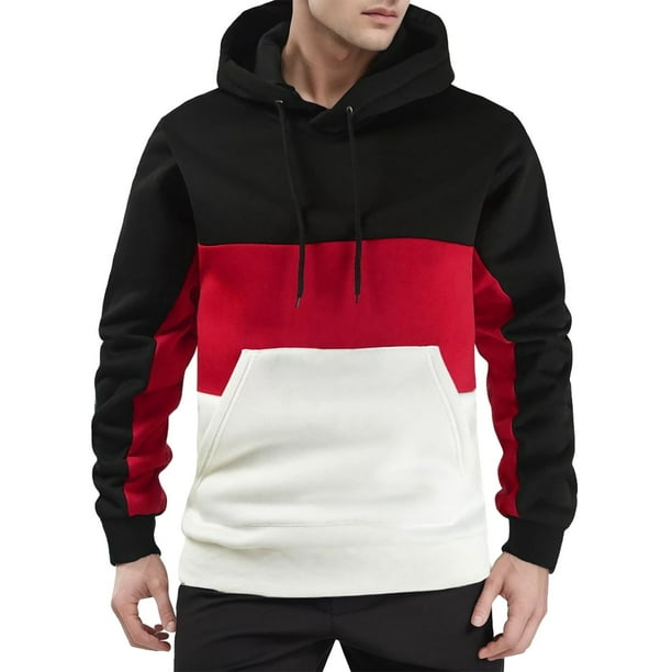Gibobby Sudadera polar hombre Sudadera con Capucha de Forro Polar Absorbe la Humedad y Transpirable(Negro,XG)