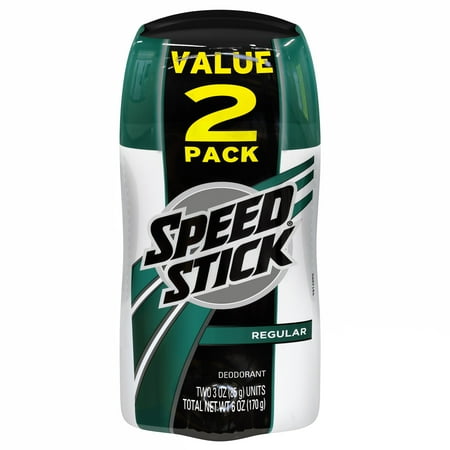 Speed Stick Men's Deodorant, Regular - 3 oz Twin Pack