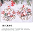 thumbnail image 3 of Ounissouiy Decoración de árbol de Navidad, suministros de vacaciones, colgador de puerta de tamaño pequeño, adornos navideños multiusos, Kits de decoración para fiestas Patrón de ciervo, 3 of 6