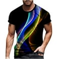 thumbnail image 2 of cllios Mens T-Shirts 3D Optical Illusion Graphic Tee Casual Crew Neck Pullover Shirt Long Sleeve Workout Tee Shirt Trendy Designer Printed Shirts, 2 of 5