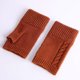 thumbnail image 1 of Guantes de invierno de moda tejidos cálidos de medio dedo con dedos abiertos y cubrebrazos para mujer, manoplas de poliéster, 1 of 3