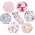 thumbnail image 2 of Little Girls Flamingo Underwear Kids Breathable Comfort Horse Panties Children Soft Cotton Briefs Toddler Undies (Pack of 6) Size 8, 2 of 6