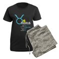 thumbnail image 5 of CafePress - Taurus Traits Women's Dark Pajamas - Women's Short Sleeve Print T-Shirt and Pants Dark Cotton Pajama Set, 5 of 7