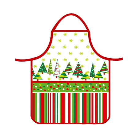 

KEUSN Christmas Aprons Adult Aprons Santa Apron Adjustable Kitchen Cooking Apron For Christmas Party Chef Cooking Restaurant House Cleaning Gardening Home